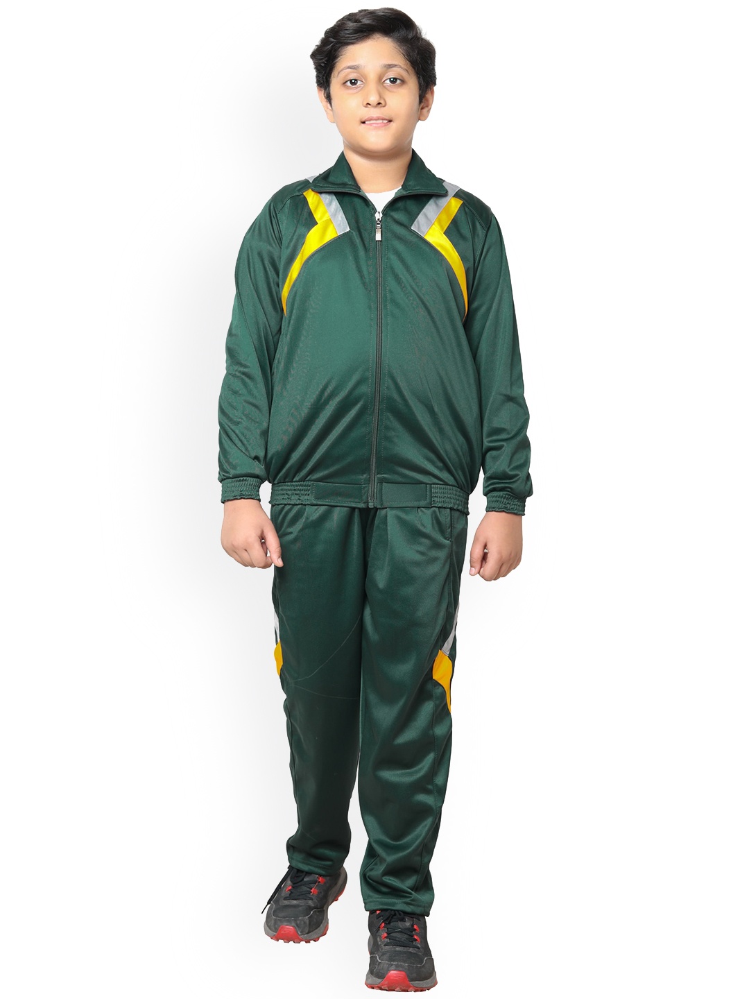 

BAESD Boys Mock Collar Tracksuits, Green