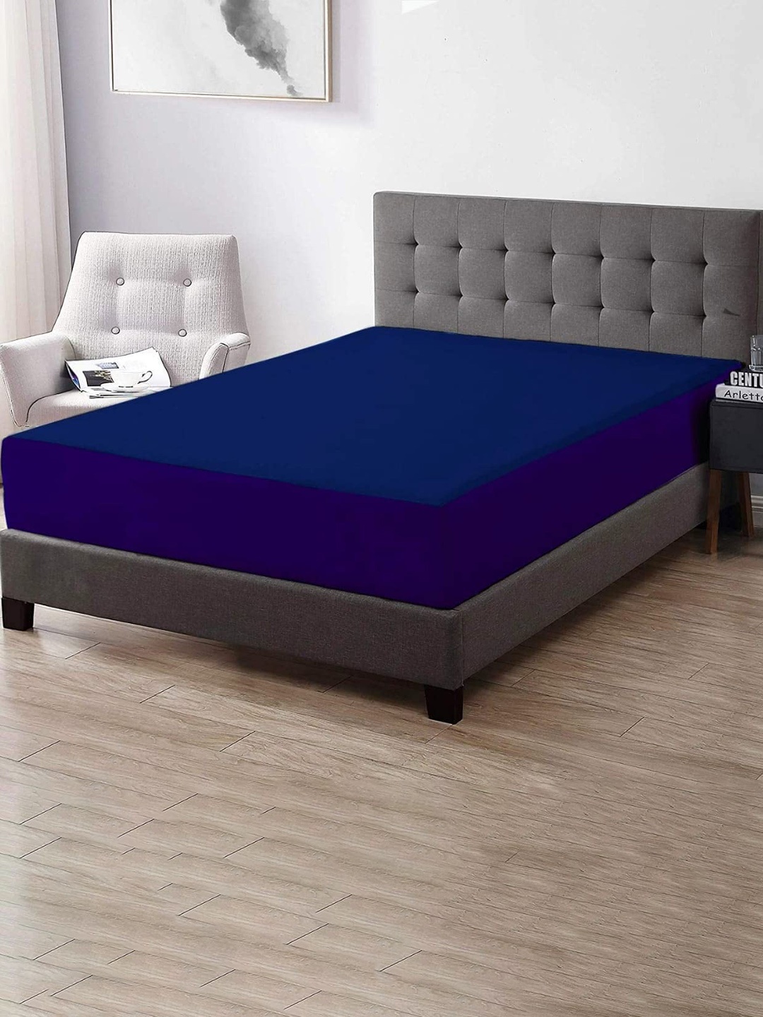 

Adbeni Blue Terry Cortridge 200 GSM Waterproof Mattress Protector