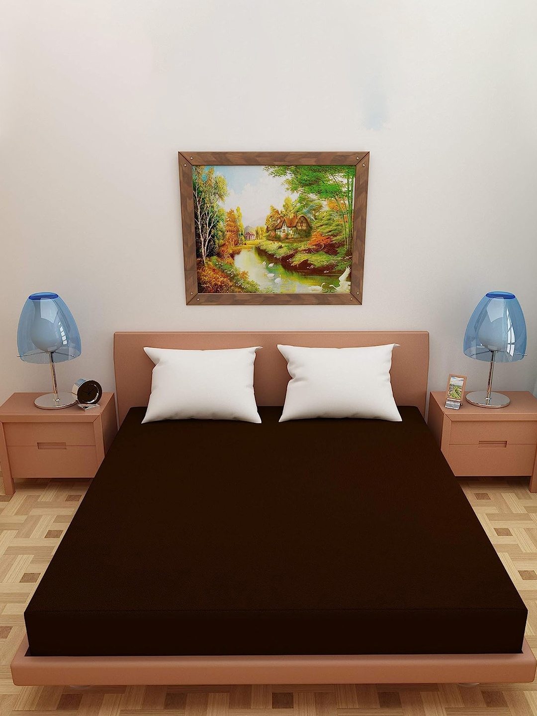 

Adbeni Coffee Brown 200 GSM Water Resistant Mattress Protector