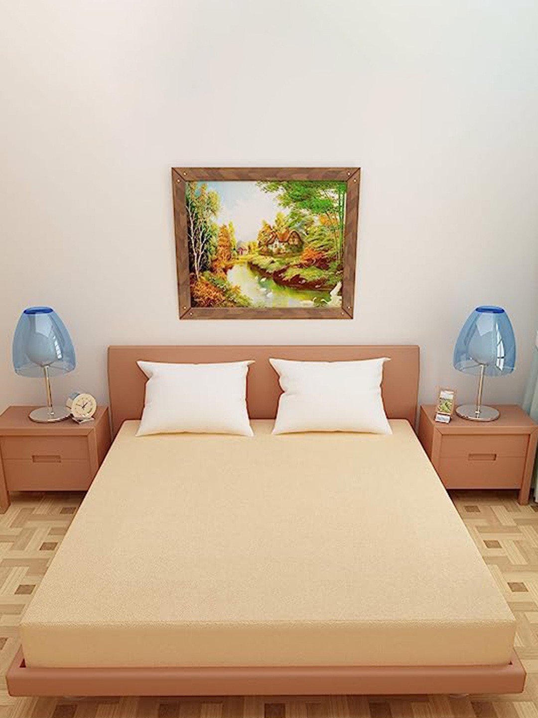 

Adbeni Beige 200 GSM Waterproof Mattress Protector