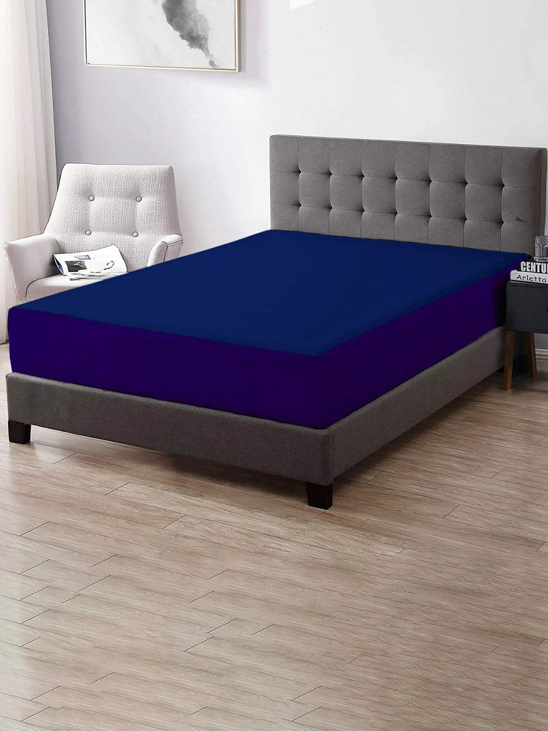 

Adbeni HOME Terry Cortridge Blue 200 GSM Water Resistant King Size Mattress Protector