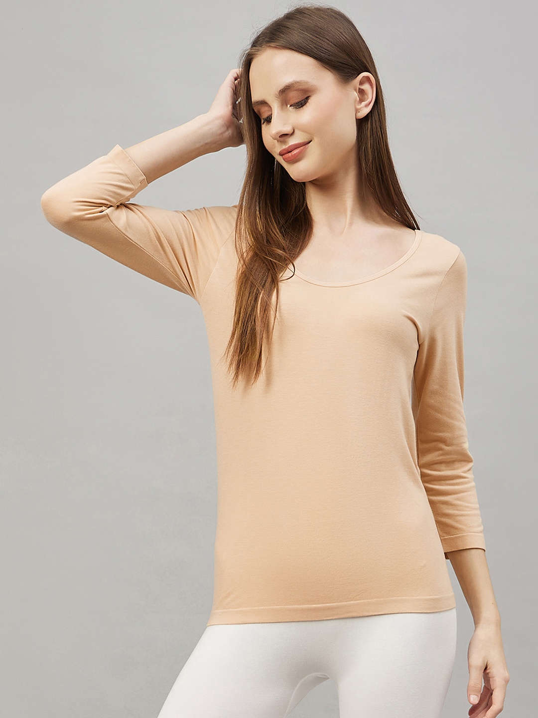

C9 AIRWEAR Seamless Thermal Tops, Beige