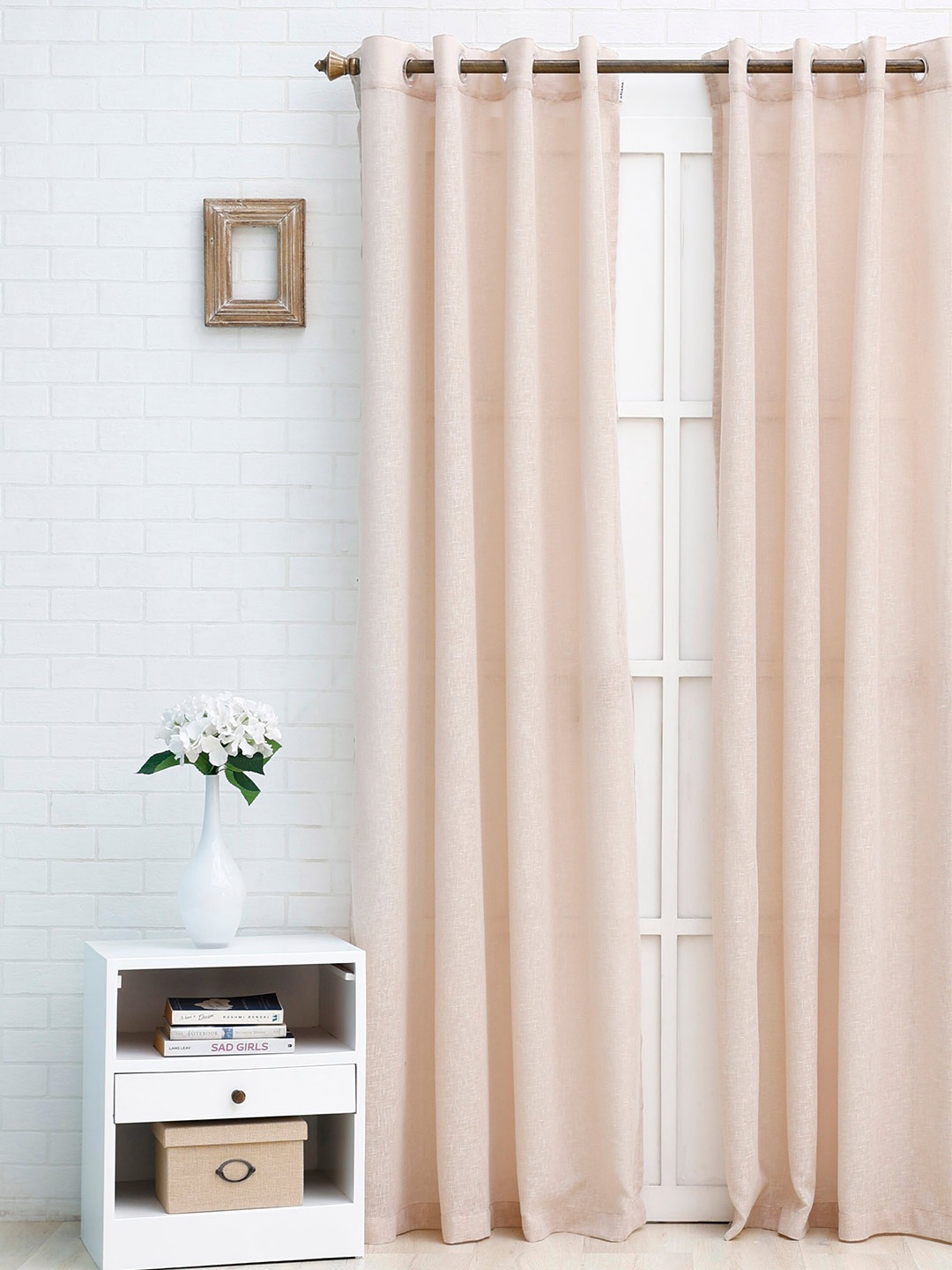 

Ariana Rose Gold Sheer Long Door Curtain