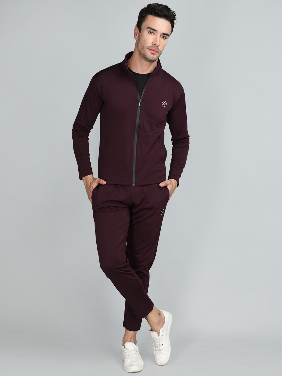 

CHKOKKO Stand Collar Sporty Jacket, Magenta