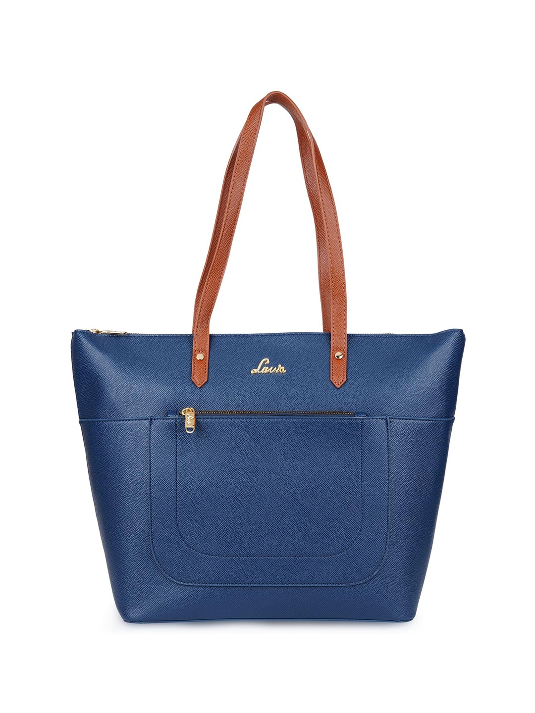 

Lavie Textured Structured Shoulder Bag, Navy blue