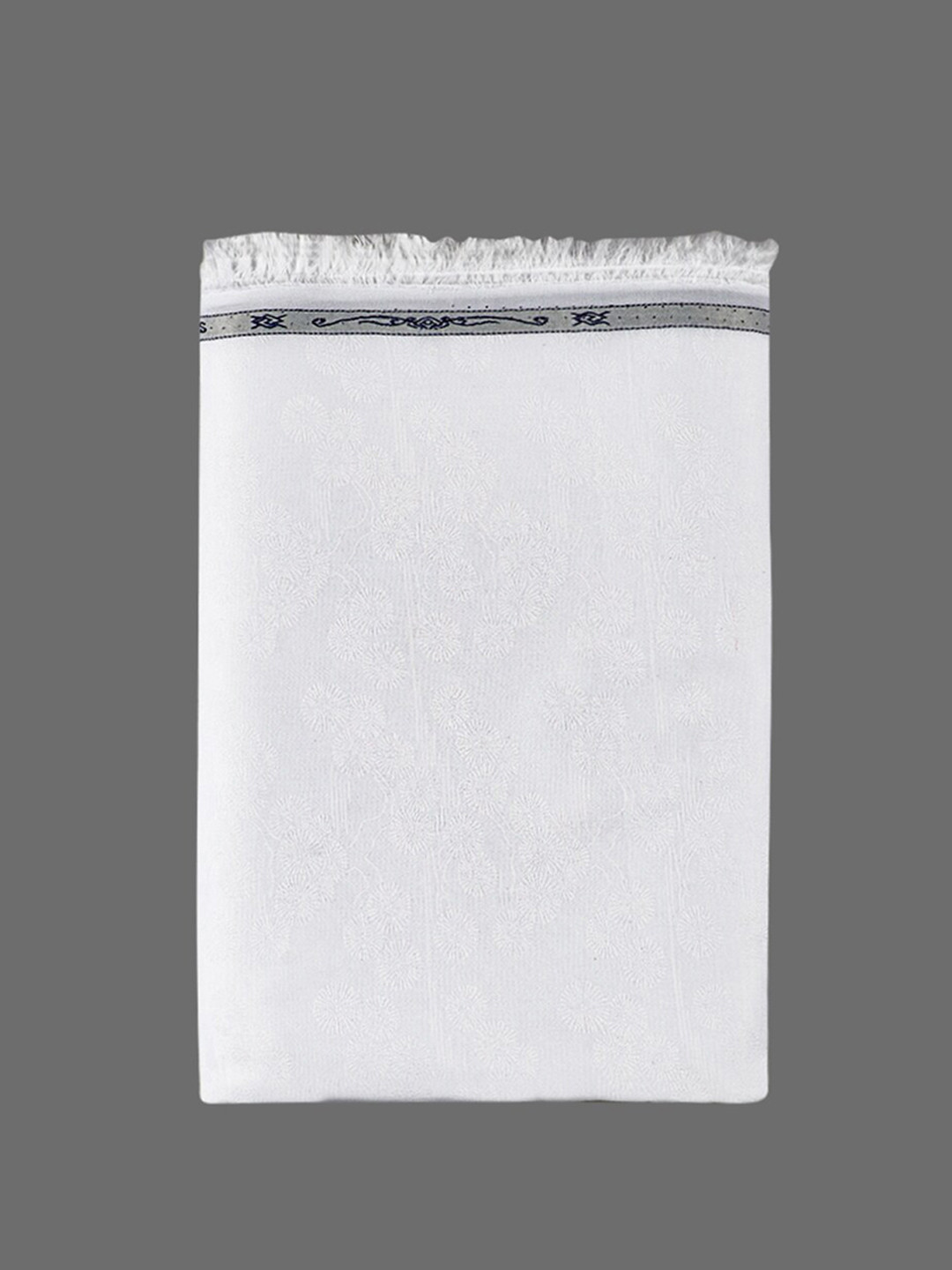 

Ramraj Men Jaquard Design Pure Cotton Shirt Clothing Fabric, White