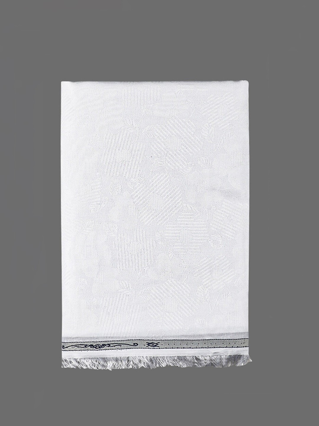 

Ramraj jacquard Design Pure Cotton Shirt Clothing Fabric, White