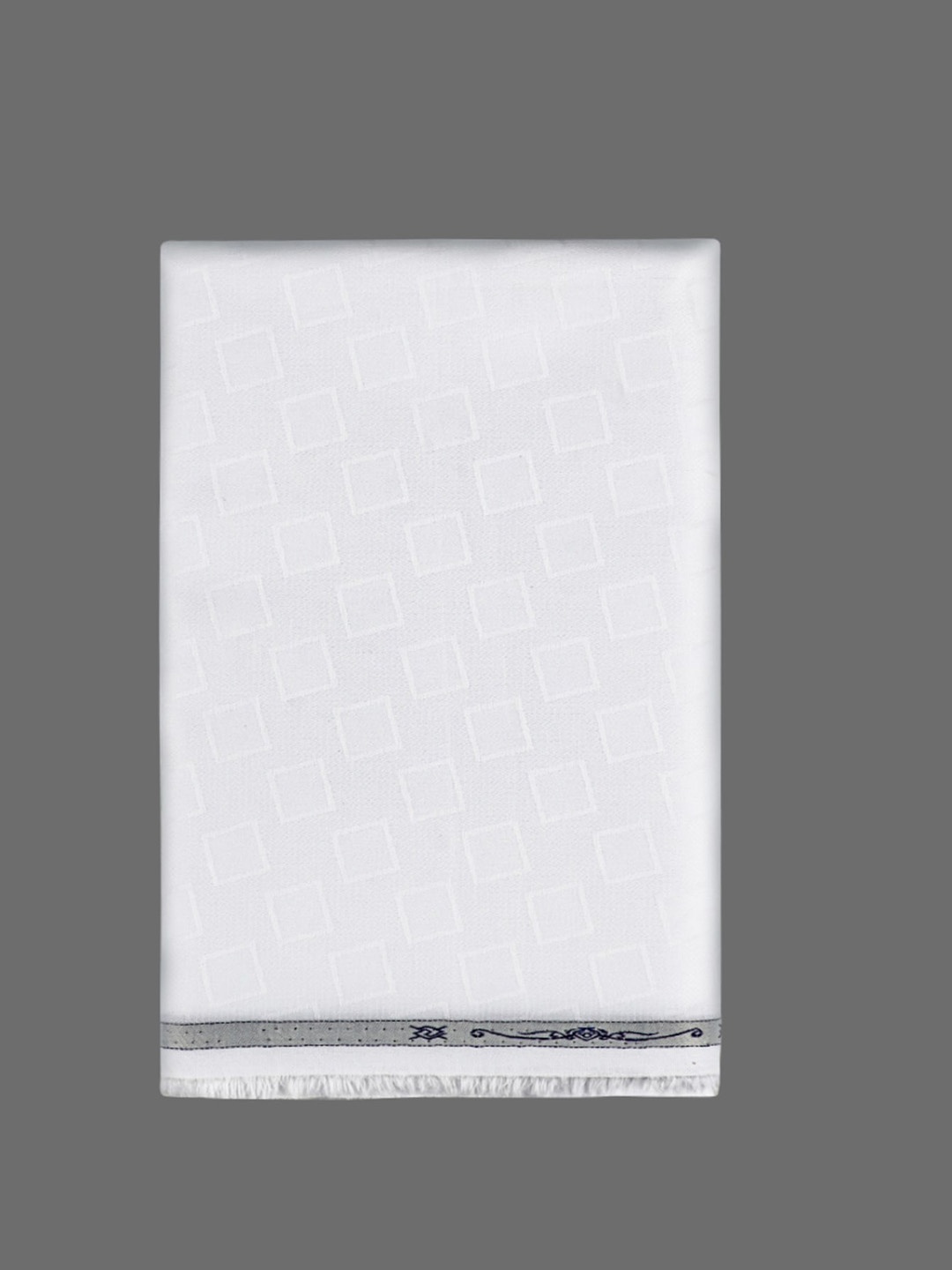 

Ramraj Men Jaquard Design Pure Cotton Shirt Clothing Fabric, White