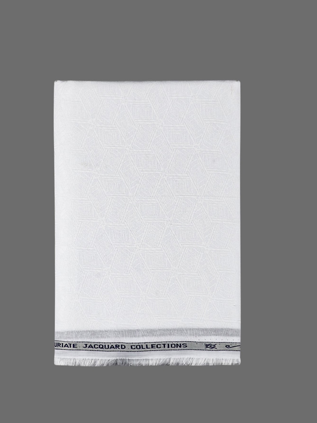 

Ramraj Men Jacquard Design Pure Cotton Shirt Clothing Fabric, White