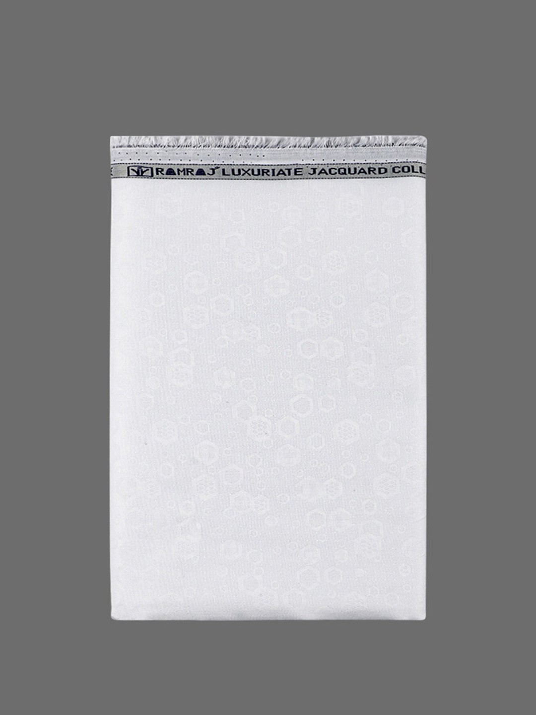 

Ramraj Men Jaquard Design Pure Cotton Shirt Clothing Fabric, White