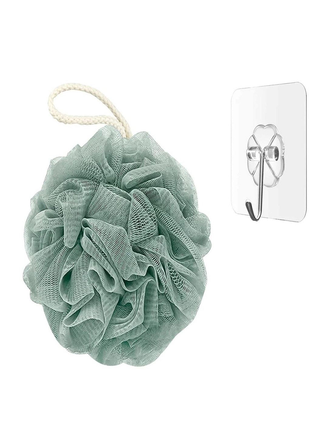 

DALUCI Unisex Bathing Loofah with Adhesive Hook, Multi