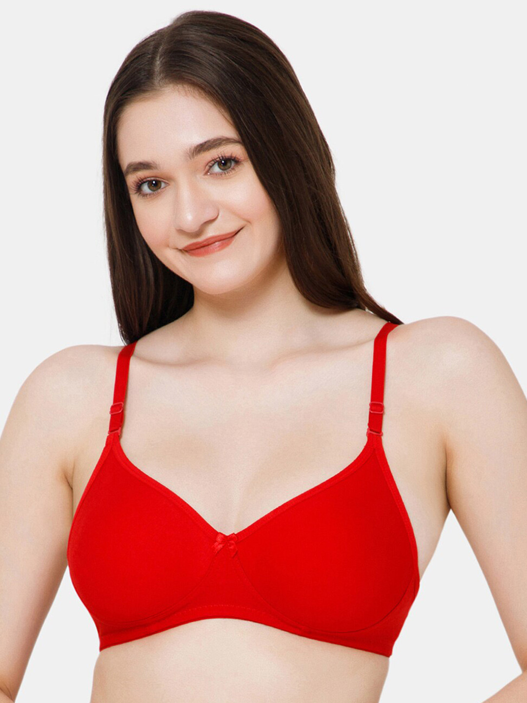 

Lady Lyka Medium Coverage Bra With All Day Comfort, Red