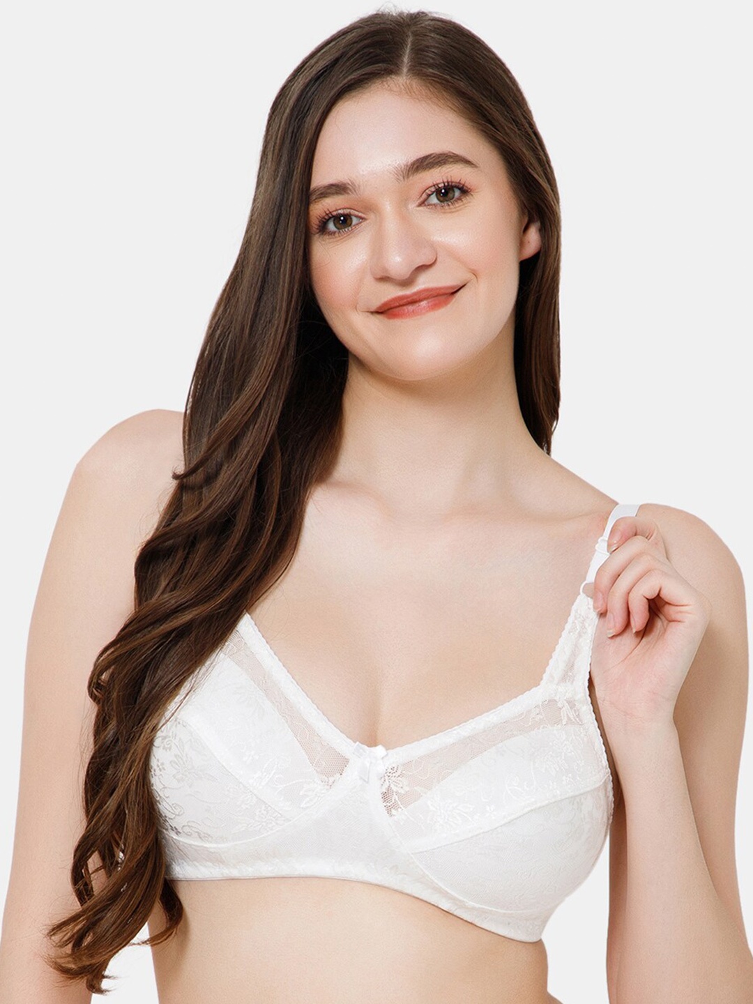 

Lady Lyka Medium Coverage Bra With All Day Comfort, White