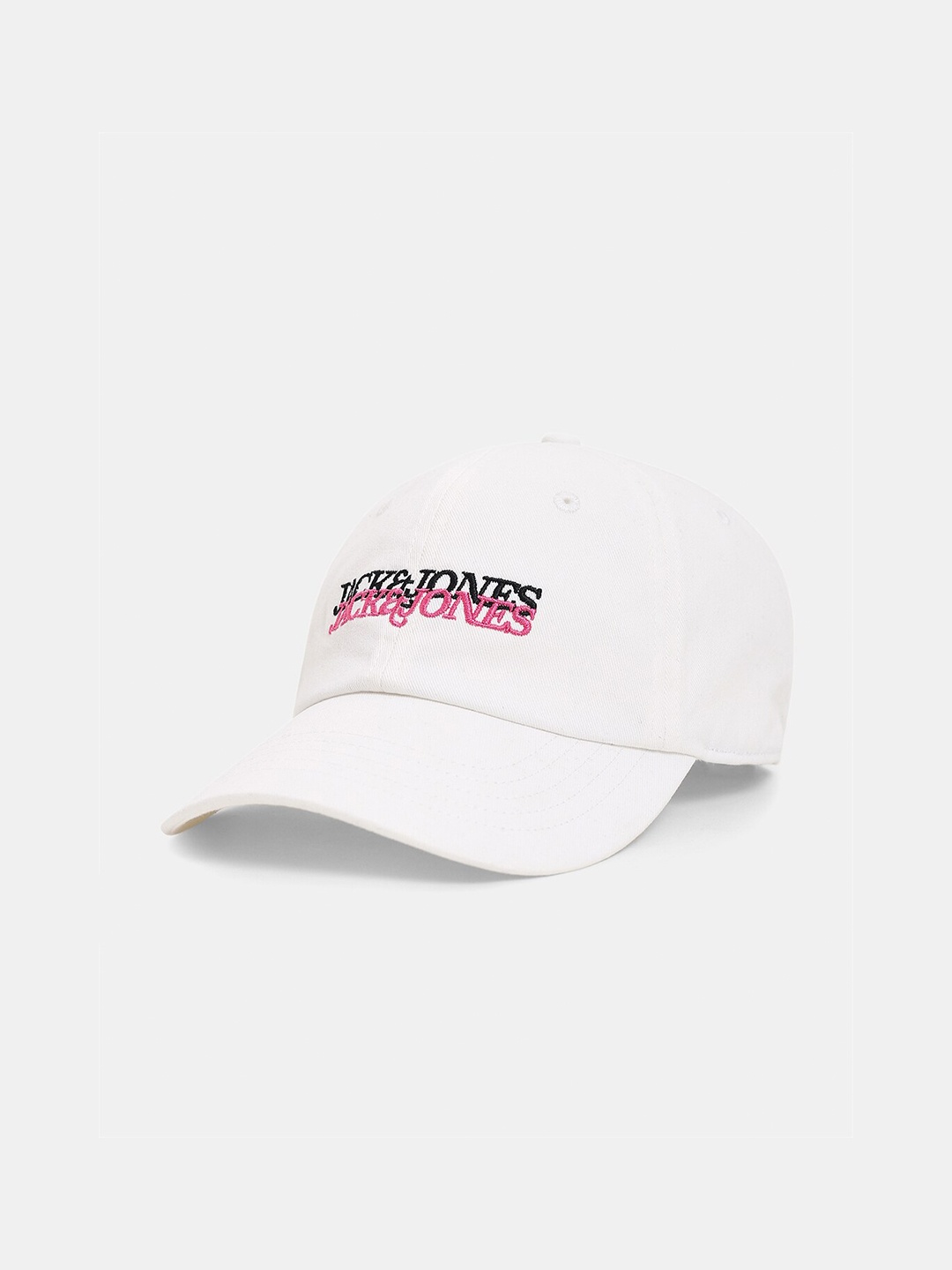 

Jack & Jones Embroidered Pure Cotton Baseball Cap, White