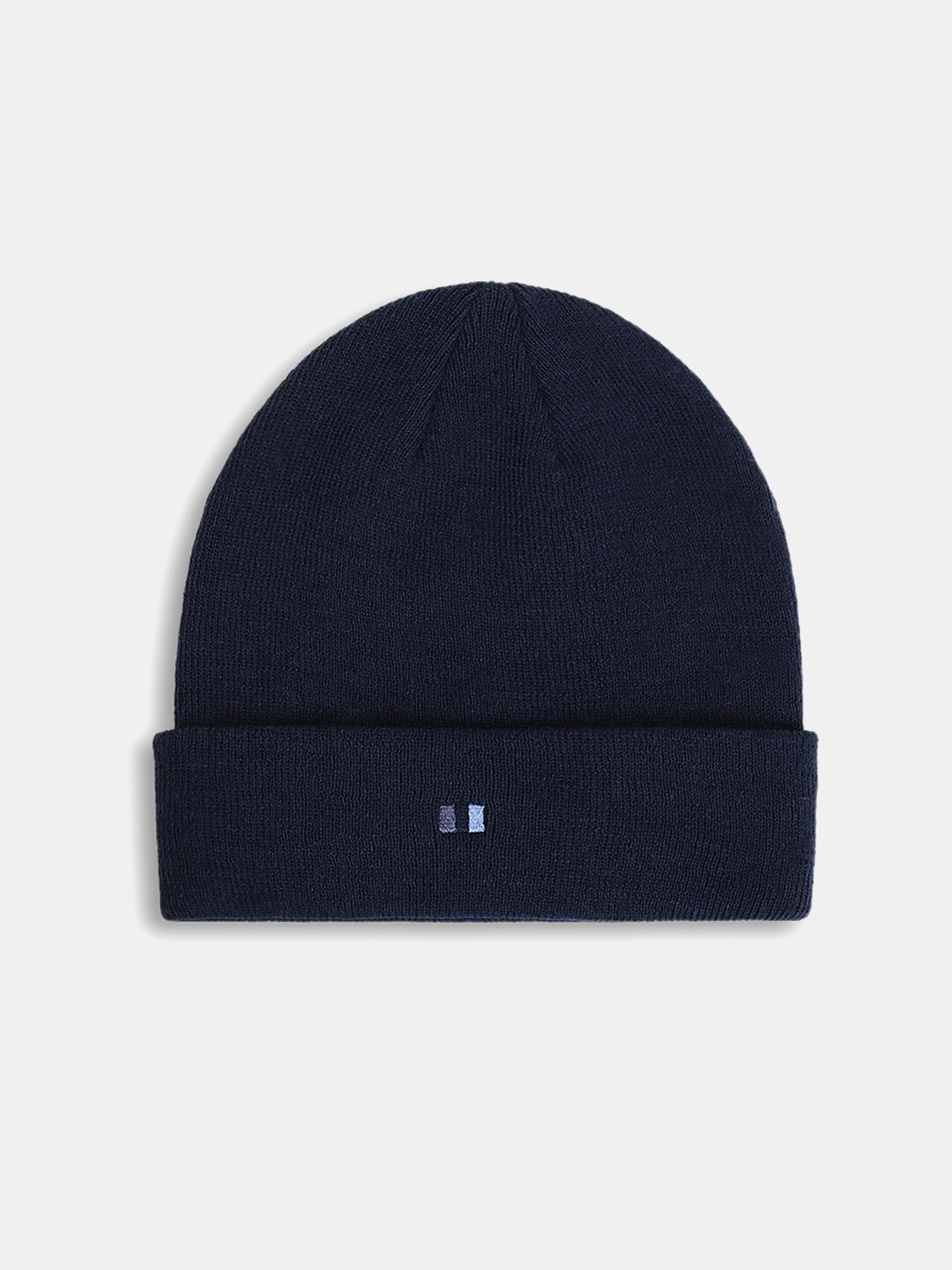 

Jack & Jones Self Designed Pure Cotton Beanie, Navy blue