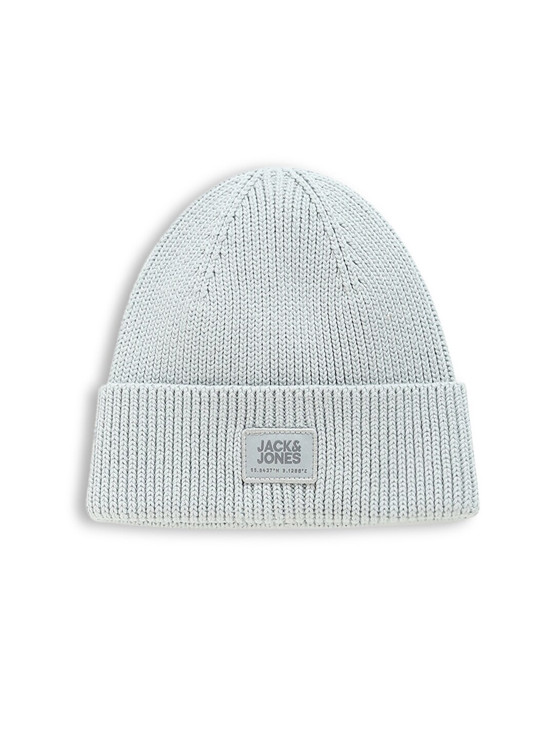 

Jack & Jones Men Pure Cotton Beanie Cap, Grey