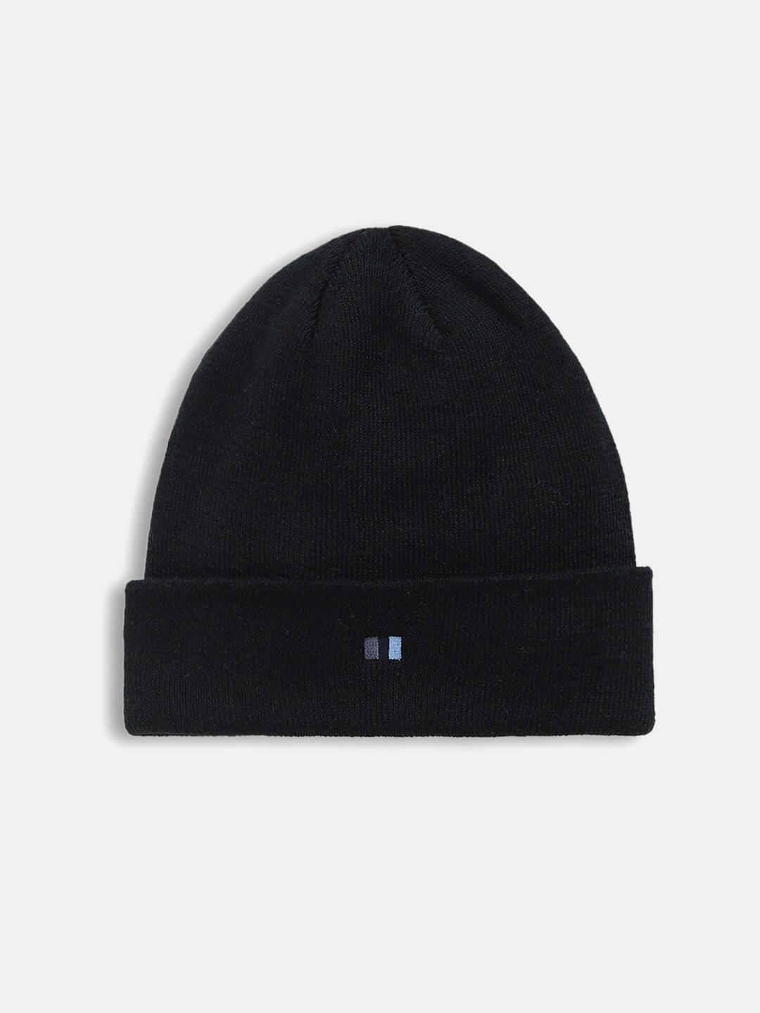

Jack & Jones Men Self Design Pure Cotton Beanie Cap, Black