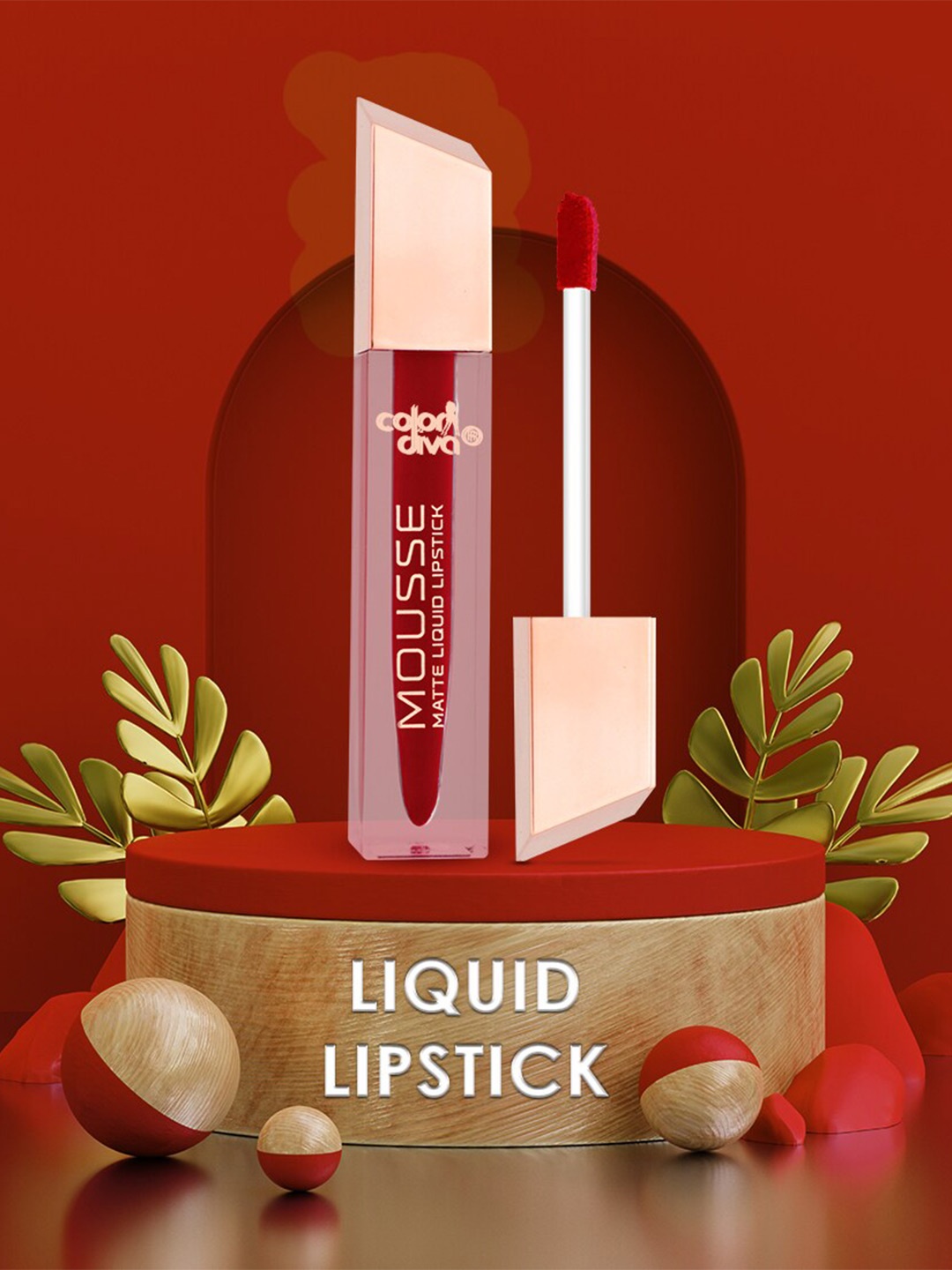 

Adbeni Mousse Long Lasting Matte Liquid Lipstick - Fiery Queen 161, Red