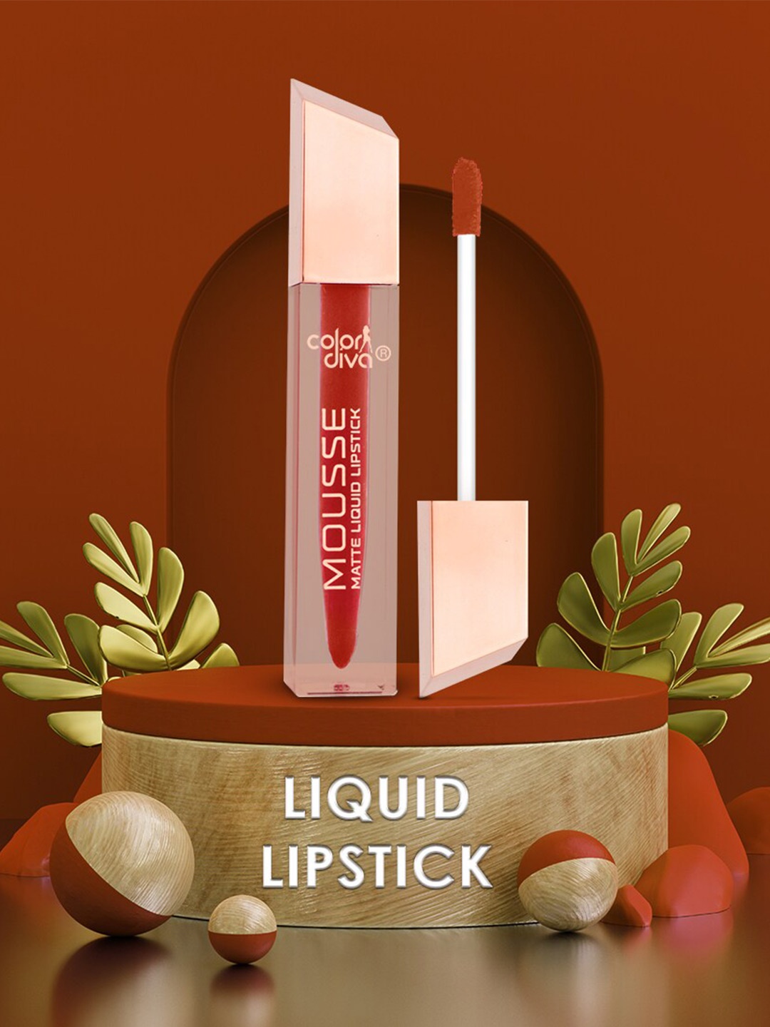 

Adbeni Color Diva Matte Liquid Lipstick - 5.5 ml - Rustique Mousse 127, Brown