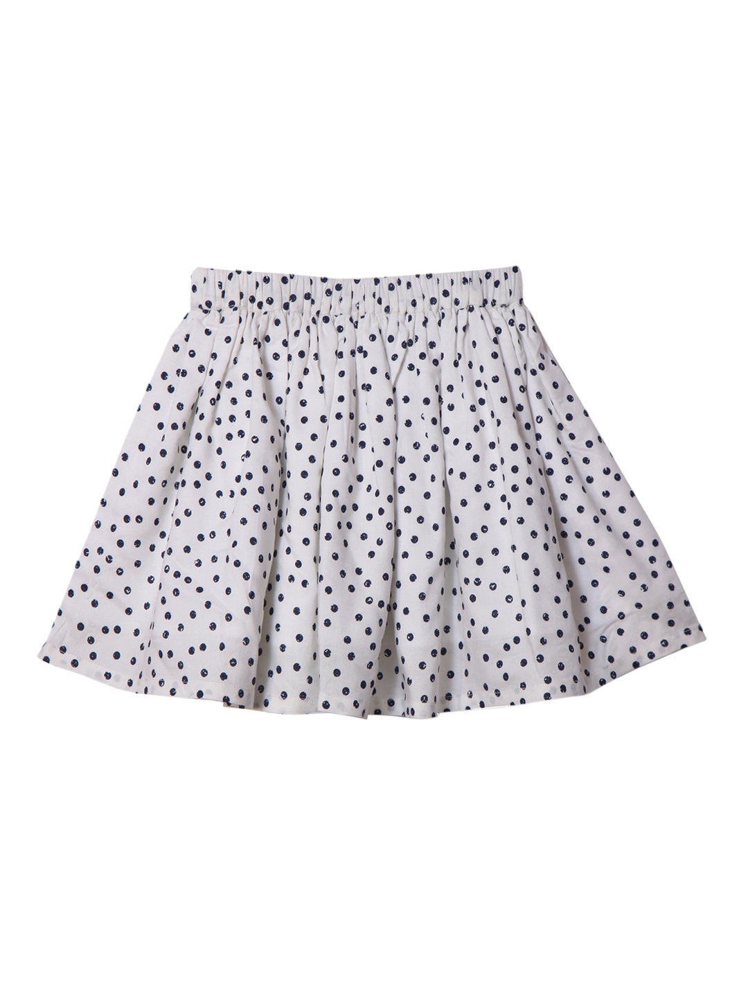 

IDK Girls White Polka Dot Flared Skirt
