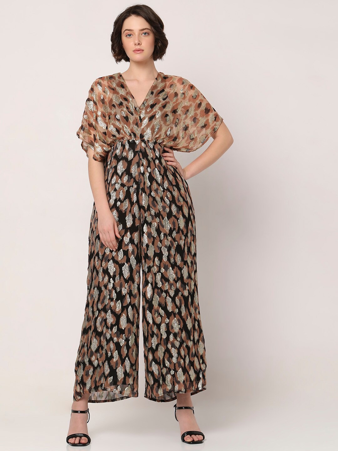 

Vero Moda Abstract Printed Basic Jumpsuit, Brown