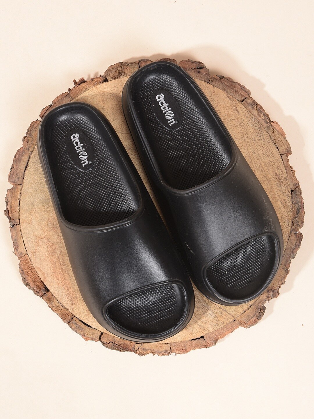

Action Plus Women Slip-On Sliders, Black
