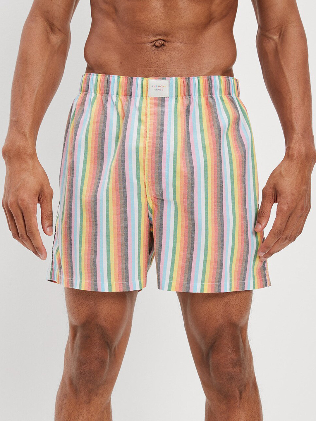 

AMERICAN EAGLE OUTFITTERS Striped Boxers WES0233343100, Blue