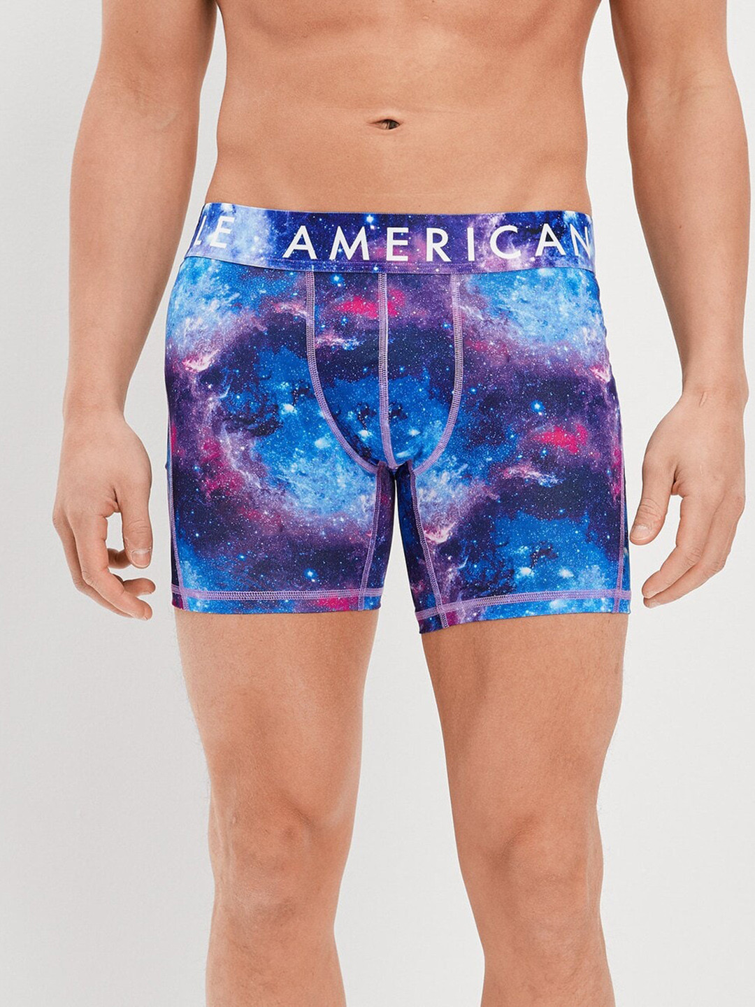

AMERICAN EAGLE OUTFITTERS Anti Microbial Abstract Printed Boxer-Style Brief WES0233201500, Navy blue