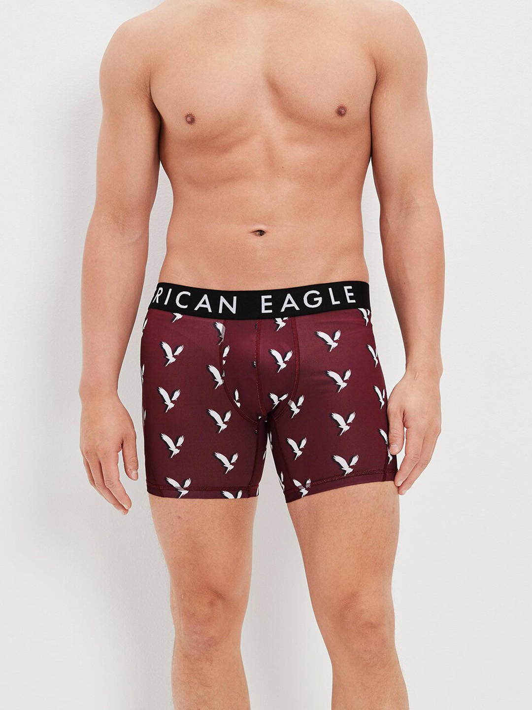 

AMERICAN EAGLE OUTFITTERS Shadow Eagle Printed Boxer-Style Brief WES0231452601, Burgundy