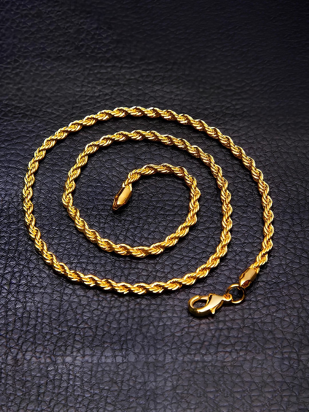 

KARISHMA KREATIONS Unisex Gold-Plated Rope Chain