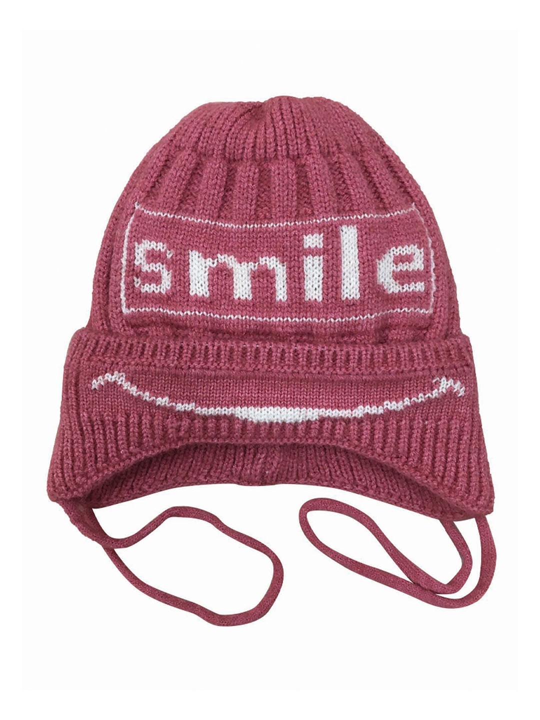 

Gajraj Kids Self Design Casual Beanie, Pink