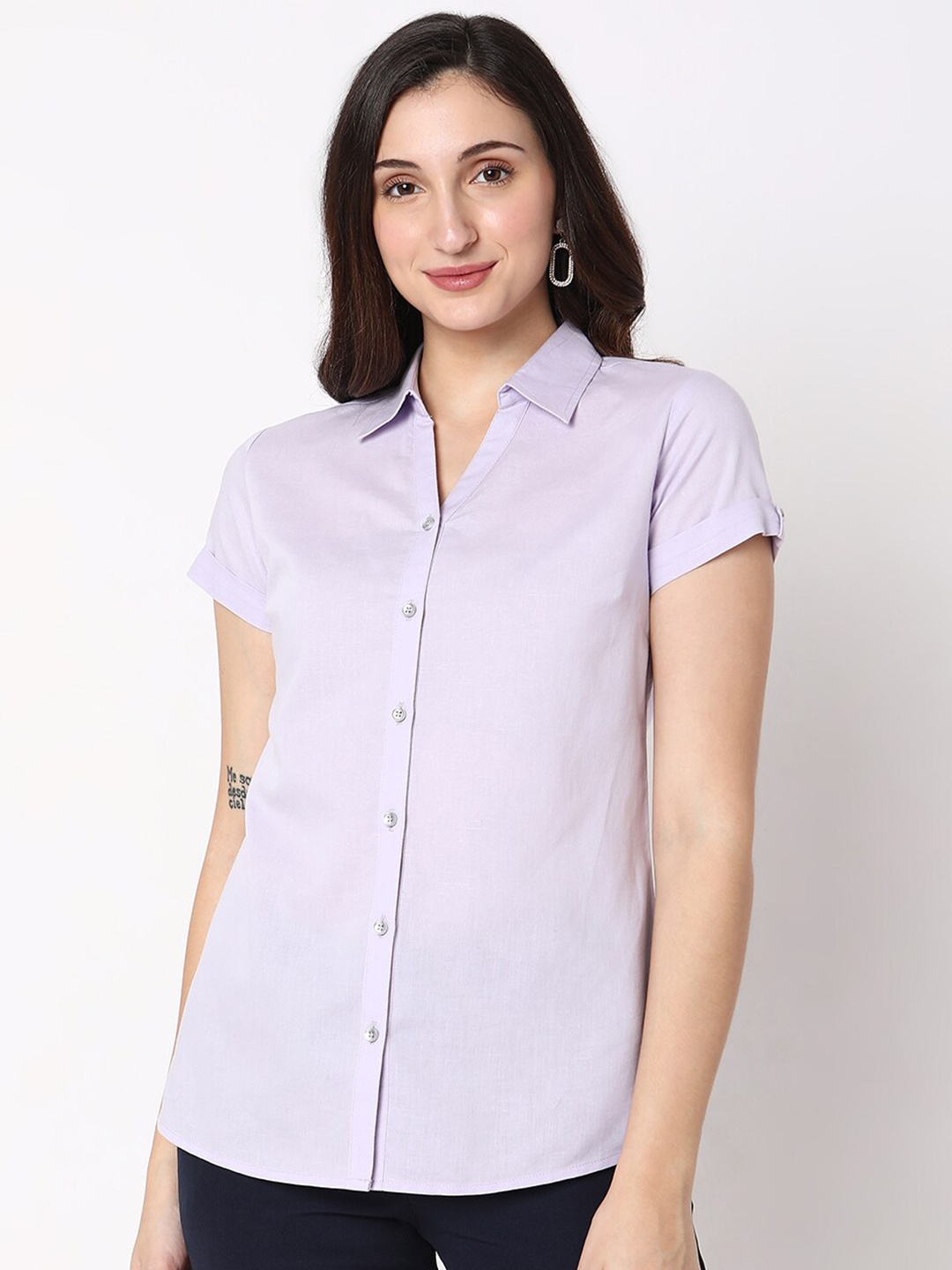 

NOT SO PINK Relaxed Casual Shirt, Lavender