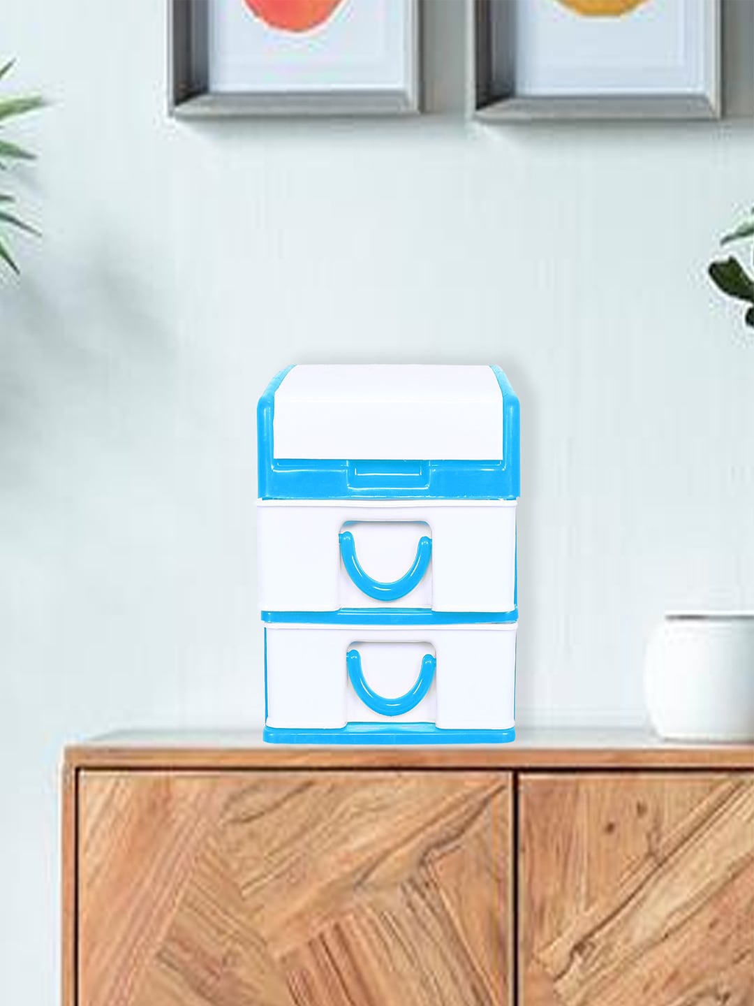 

Kuber Industries Blue Cabinet Storge Organisers