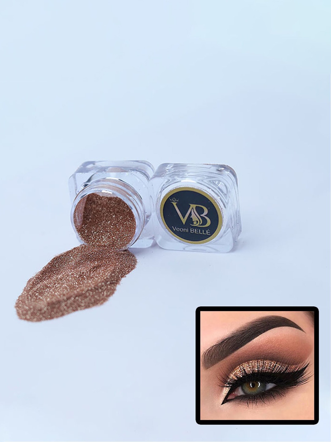 

Veoni BELLE Power Shimmer Illuminator HD Holographic Eyeshadow Glitter 5g - Rose Gold 17