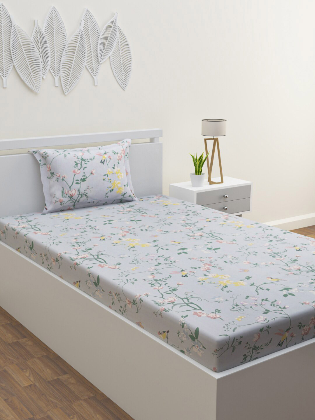 

HOME AFFAIRS Kids Comic Collection Pure Cotton 144 TC Single Bedsheet With 1 Pillow Cover, Blue