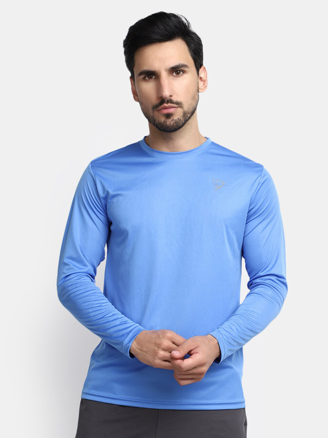 

V-Mart Long Sleeves Casual Slim Fit T-shirt, Blue