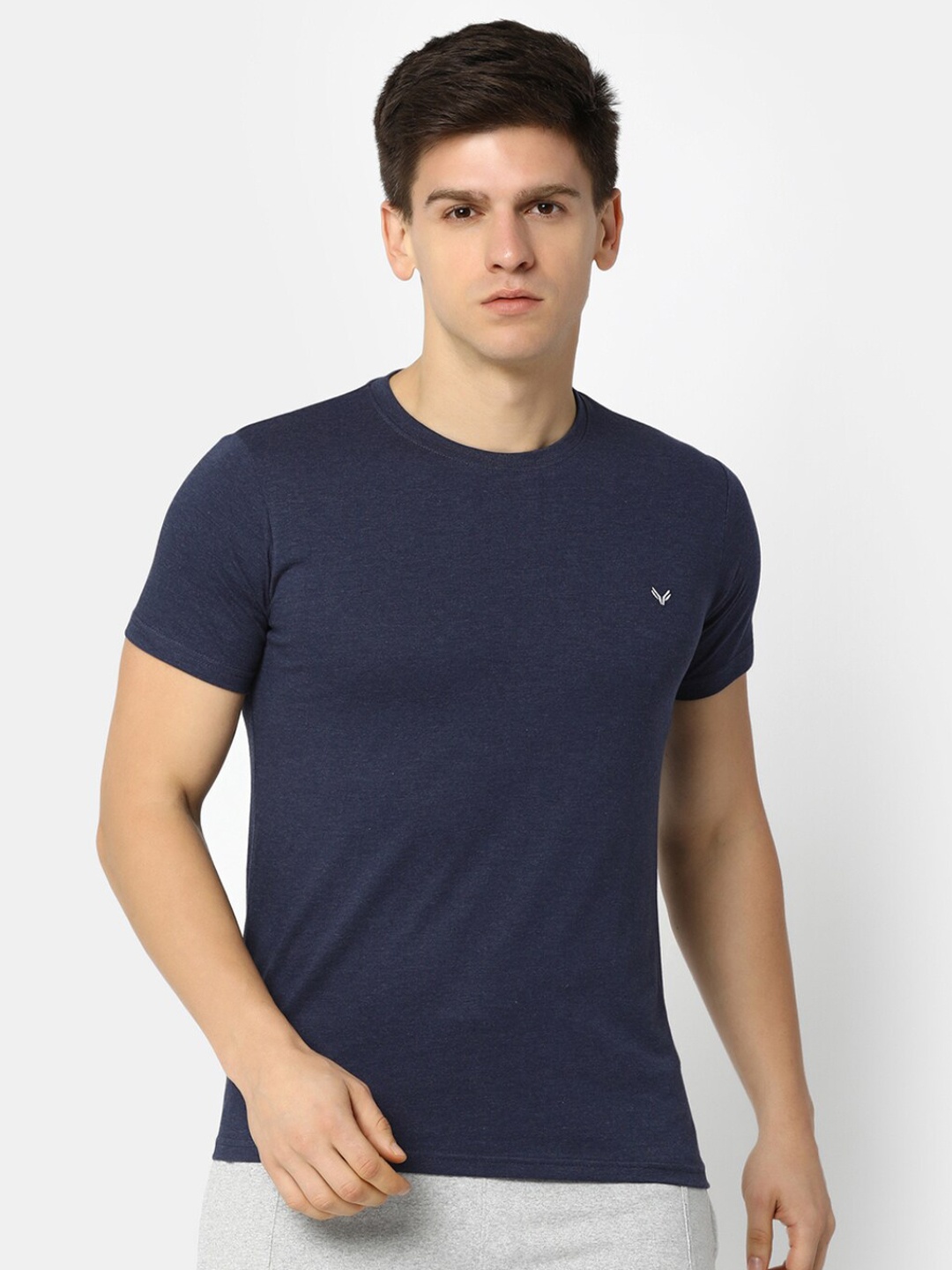 

V-Mart Cotton Slim Fit T-shirt, Blue