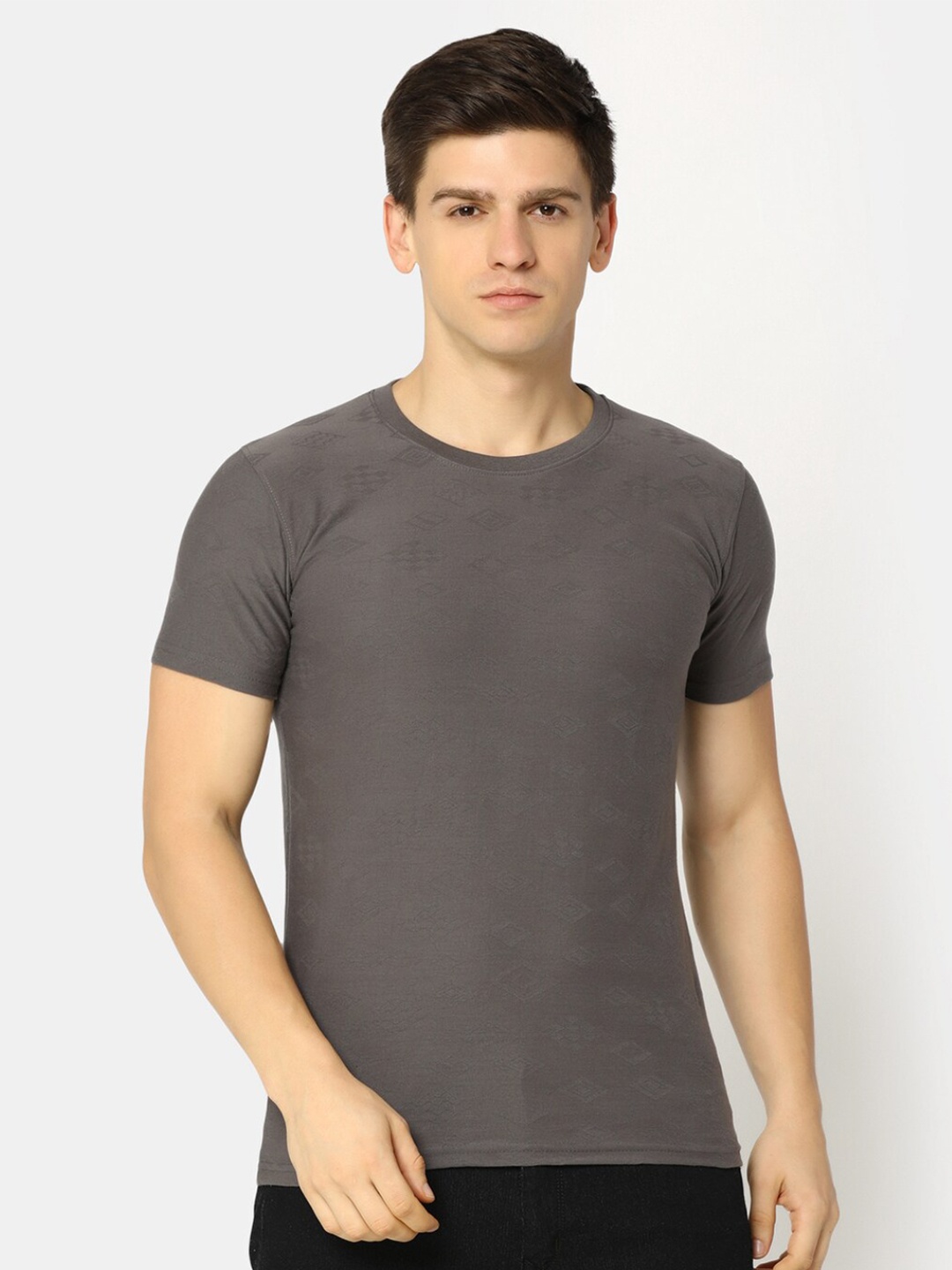 

V-Mart Short Sleeves Cotton T-shirt, Grey