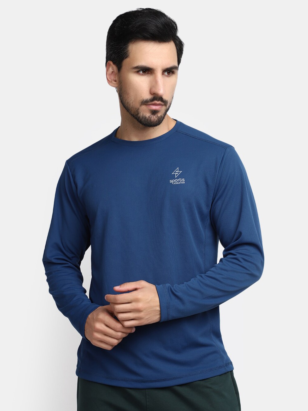 

V-Mart Round Neck Slim Fit Regular T-shirt, Blue