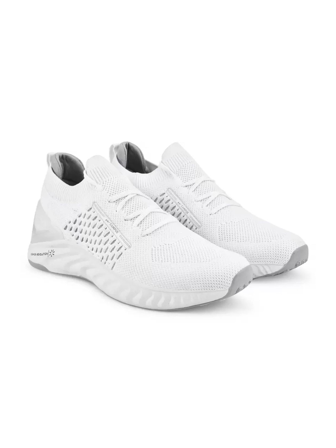 

Campus Men Mesh Running Shoes, White