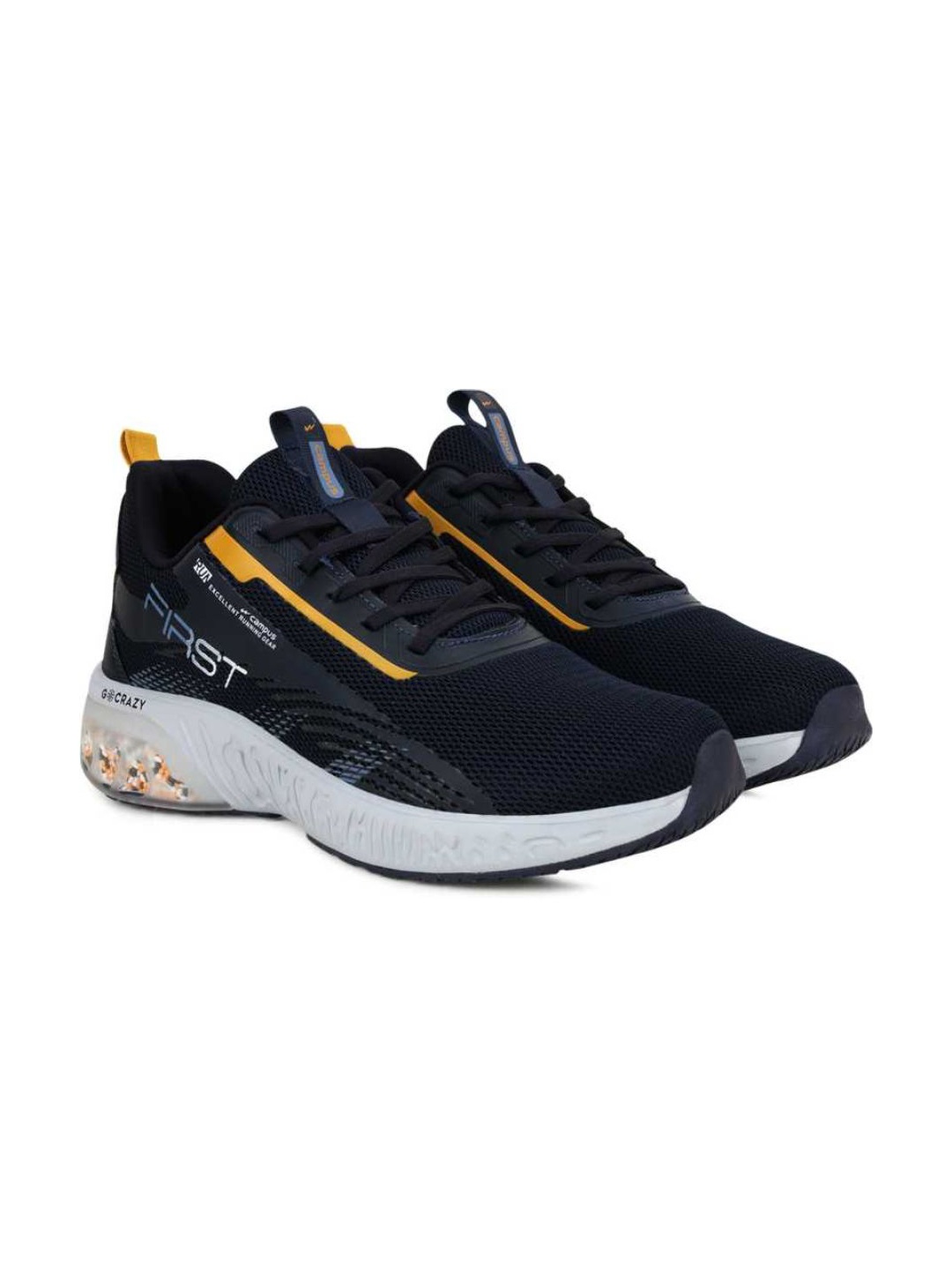 

Campus Men Lace-Up Running Shoes, Navy blue