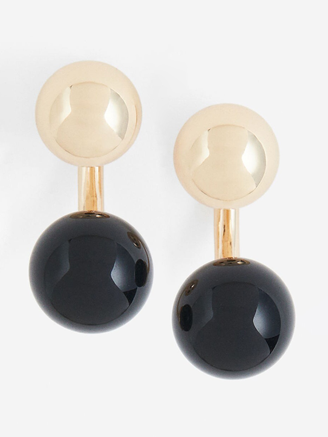 

H&M Women Bead Detail Stud Earrings, Black