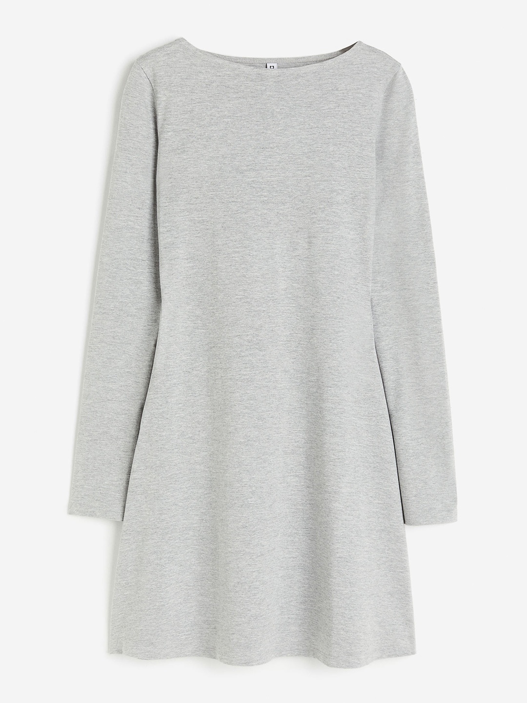 

H&M Flared Skirt Jersey Dress, Grey