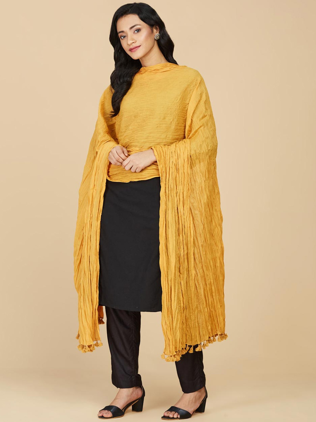 

Fabindia Mustard Dupatta