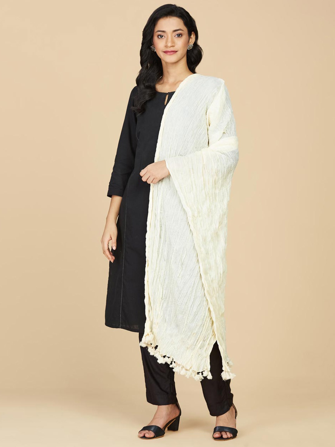 

Fabindia Off White Dupatta