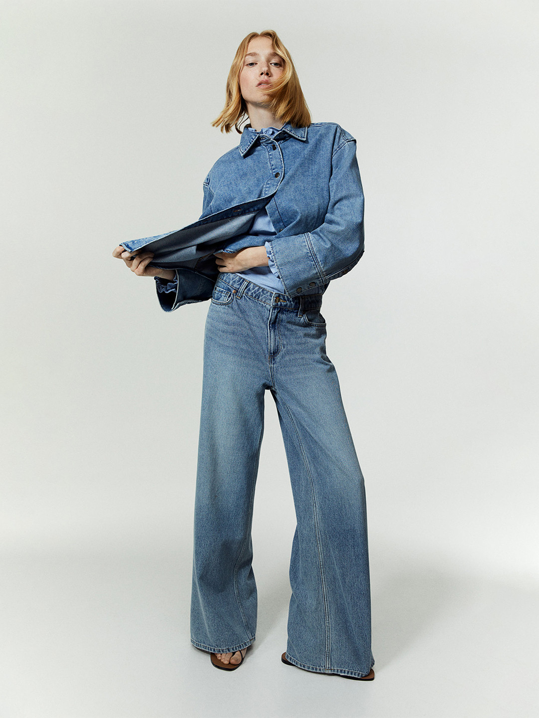 

H&M Denim Shirt, Blue