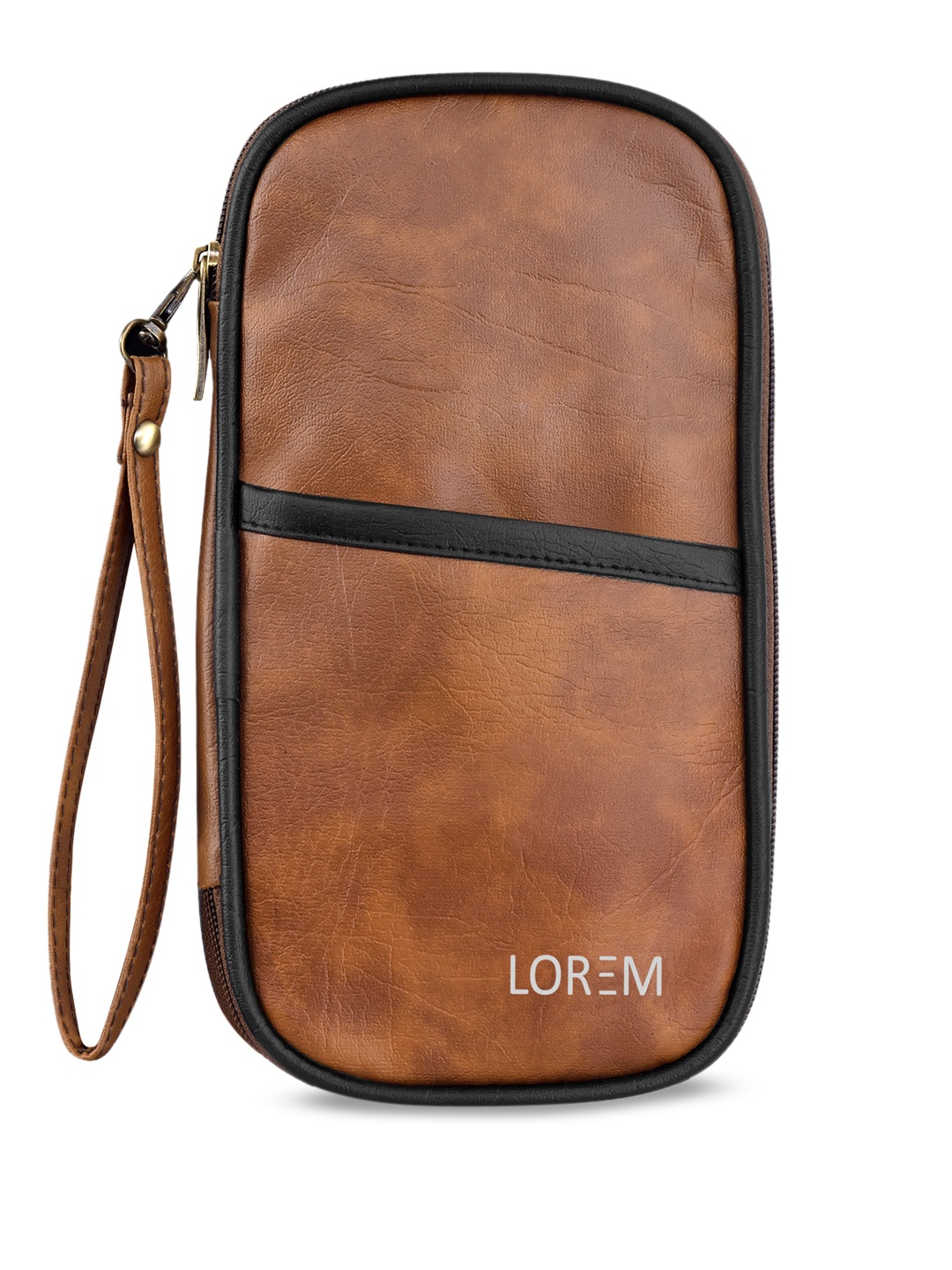 

LOREM Faux Leather Organizer Pouch, Tan