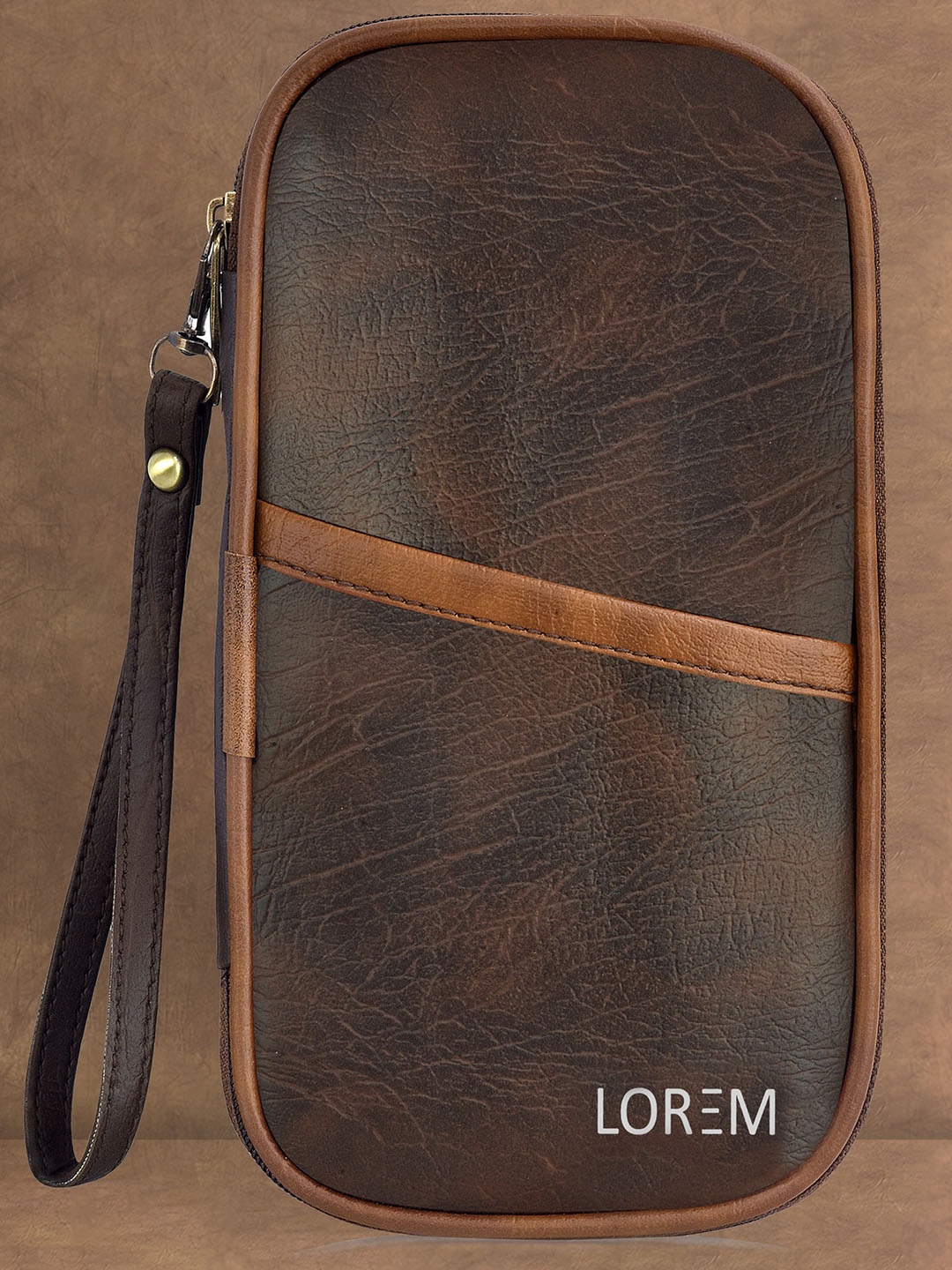 

LOREM Document Organizer Durable Travel Bag, Brown