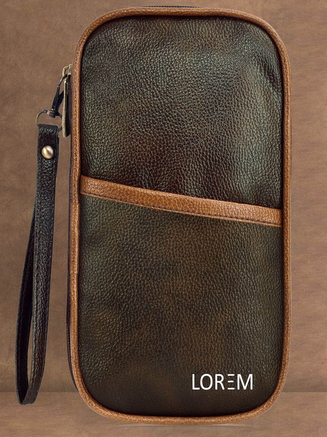 

LOREM Document Organizer Durable Travel Bag, Brown