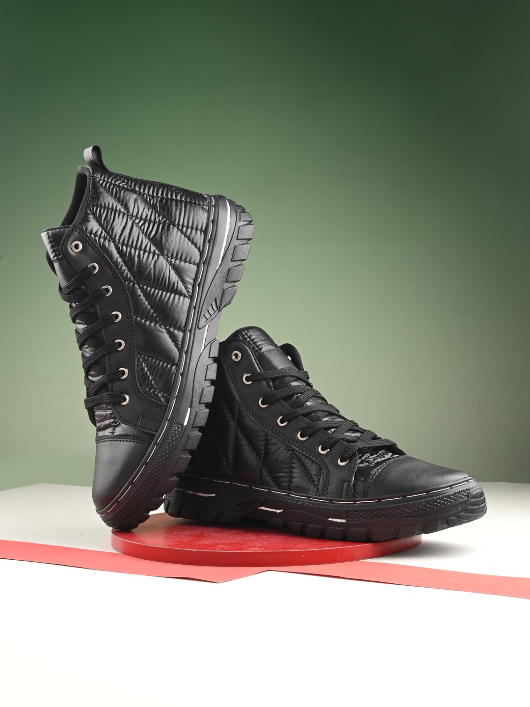 

BUCIK Men Retro-02 Moisture Wicking Lightweight Sneakers, Black